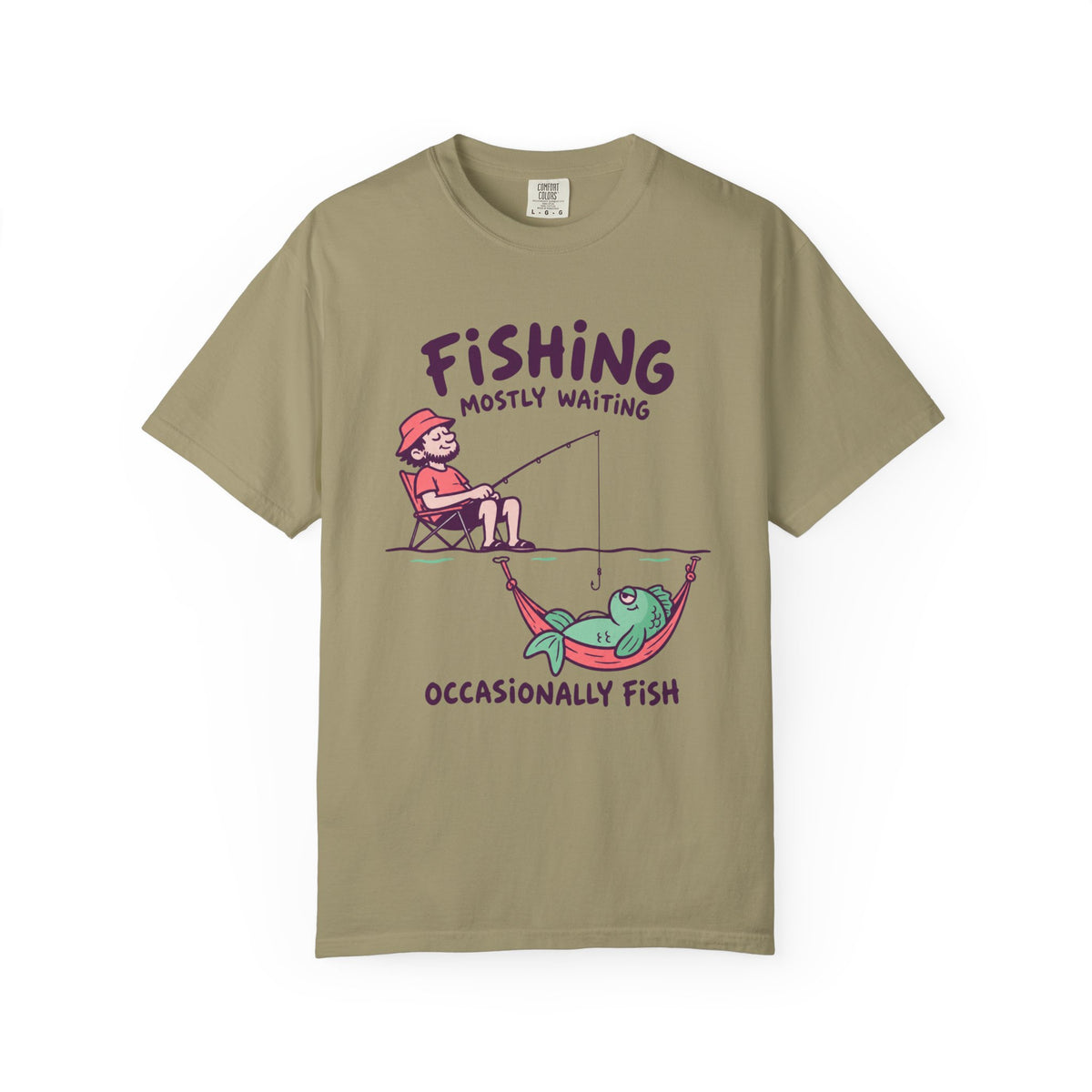 Mostly Waiting — Angler Tee
