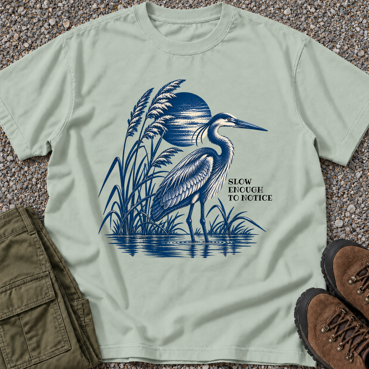 Slow Down & Be Still — Heron