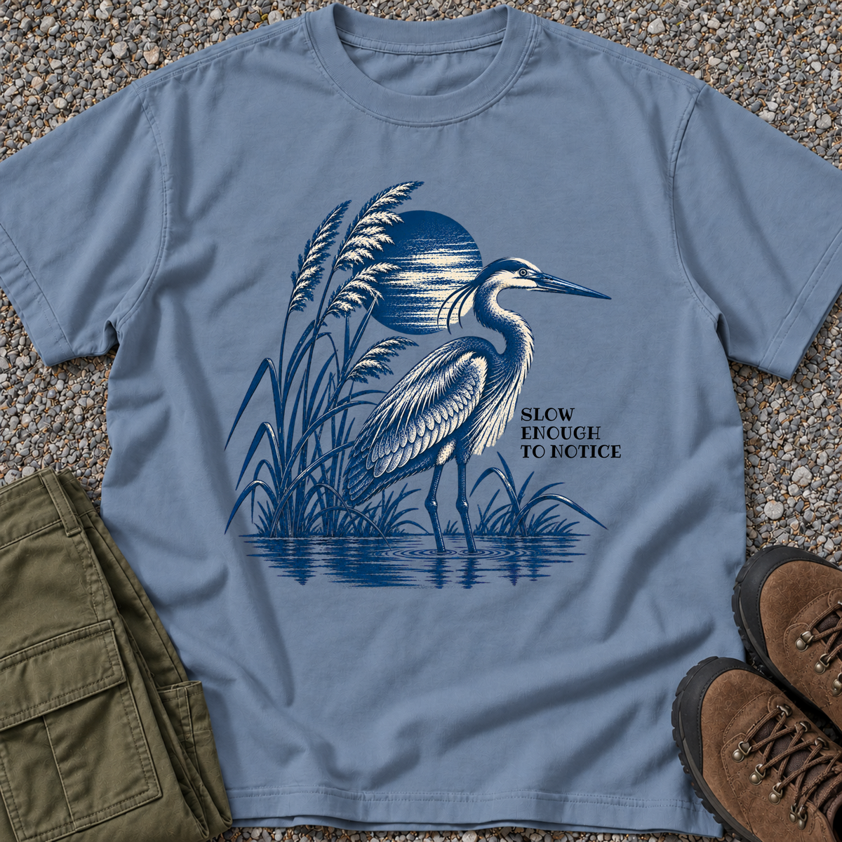 Slow Down & Be Still — Heron