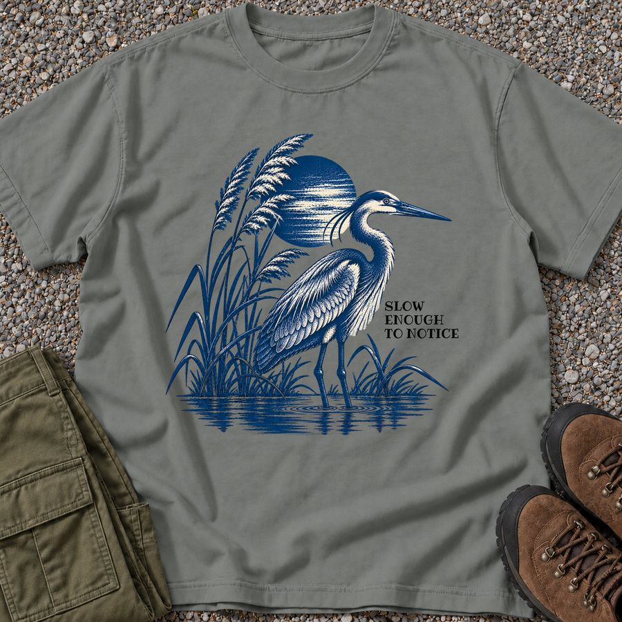 Slow Down & Be Still — Heron