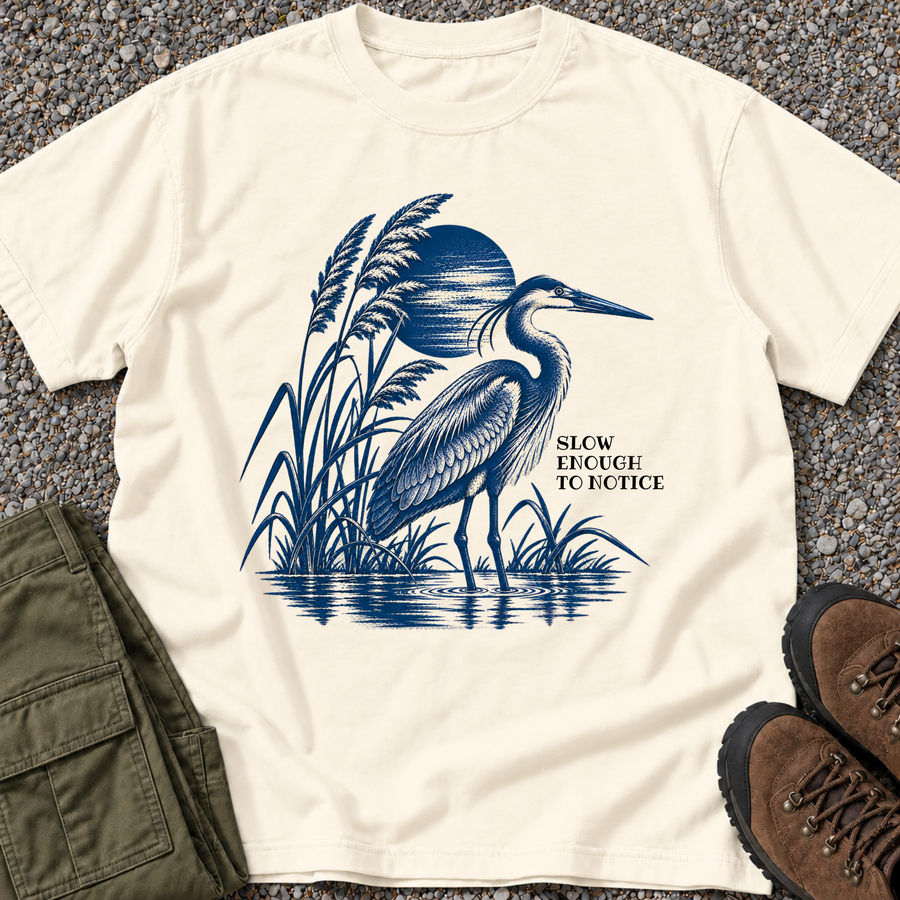 Slow Down & Be Still — Heron