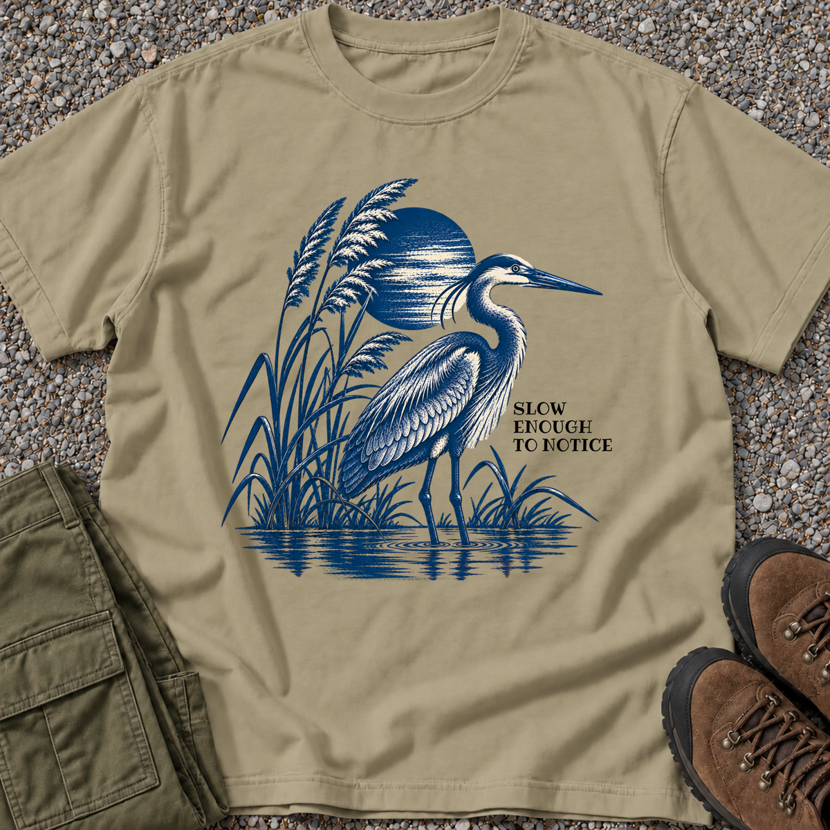 Slow Down & Be Still — Heron