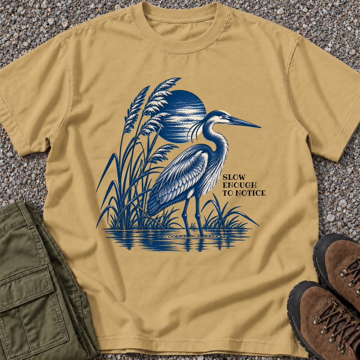 Slow Down & Be Still — Heron