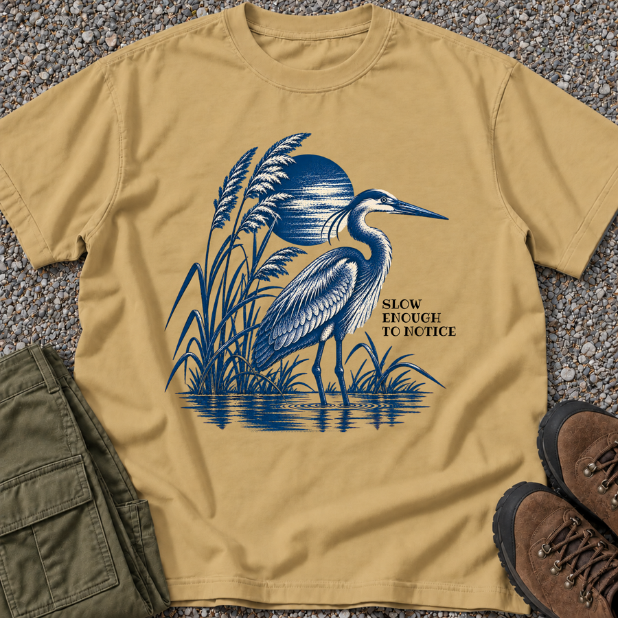 Slow Down & Be Still — Heron