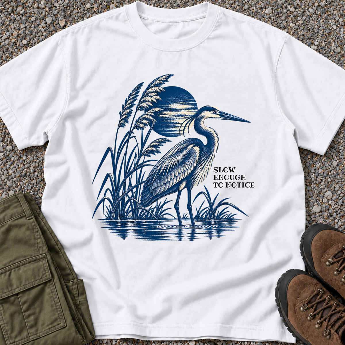 Slow Down & Be Still — Heron