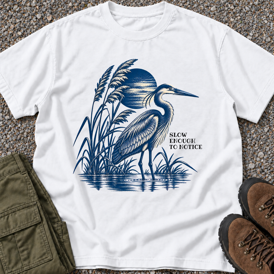 Slow Down & Be Still — Heron
