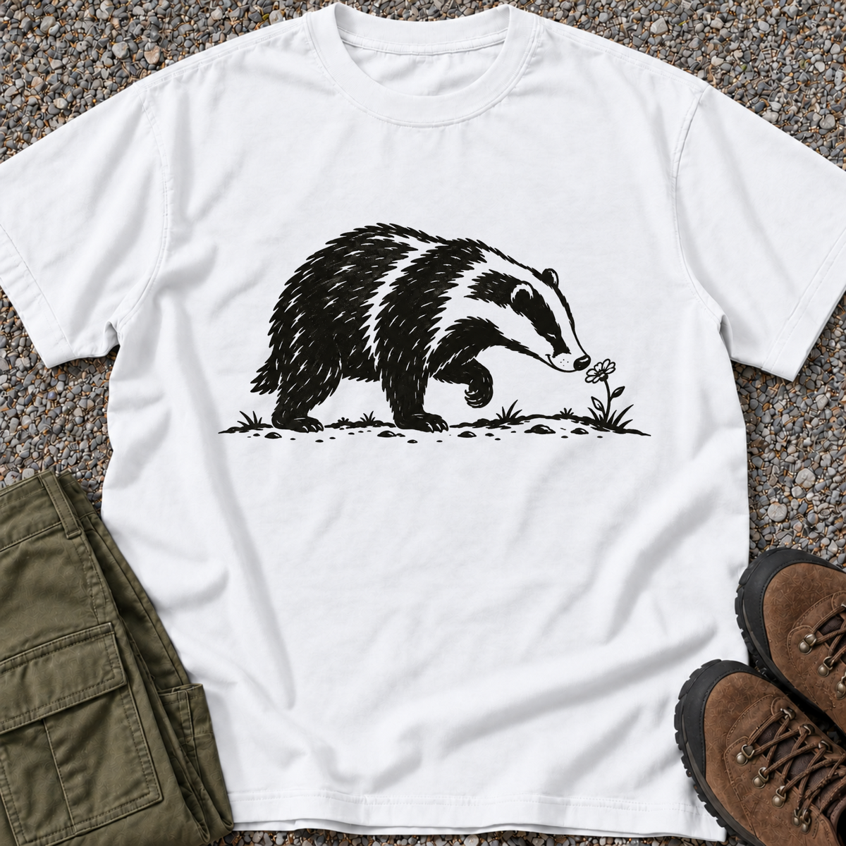 Badger – White T-shirt