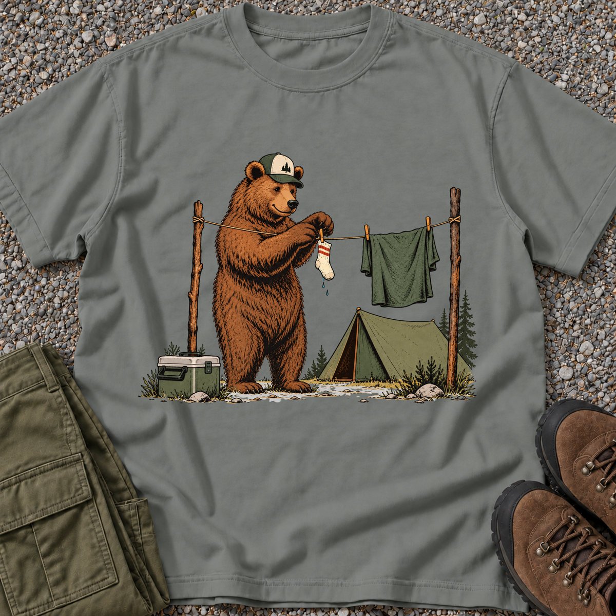 Bear Camping – Grey