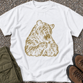 Bear Sketch T-shirt in White