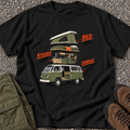 Camper Van Exploded View T-shirt in Black
