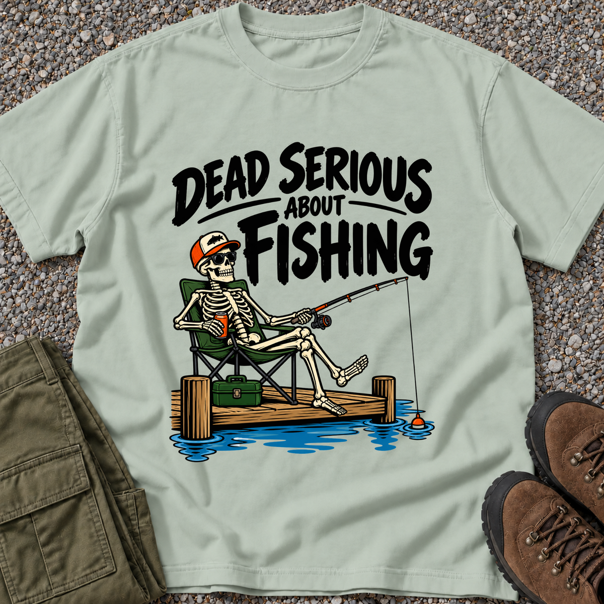 Dead Serious About Fishing T-shirt in Bay