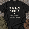 Easy Pace Society — Get Outside on Your Own Terms T-shirt in Black
