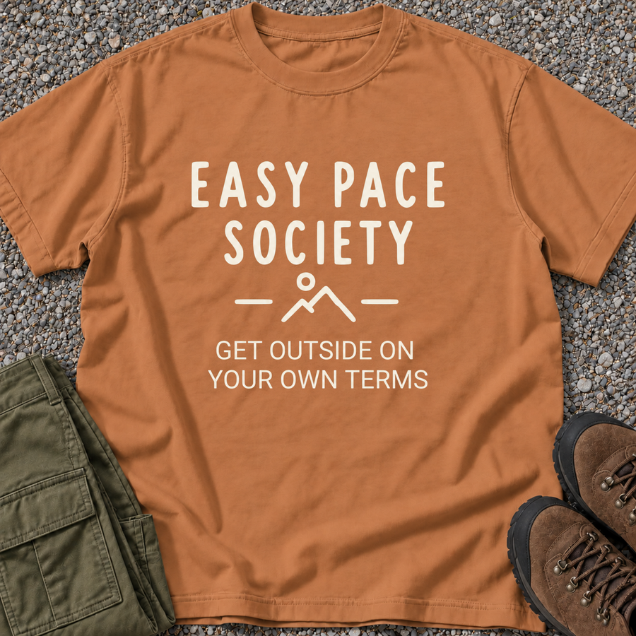 Easy Pace Society — Get Outside on Your Own Terms T-shirt in Yam