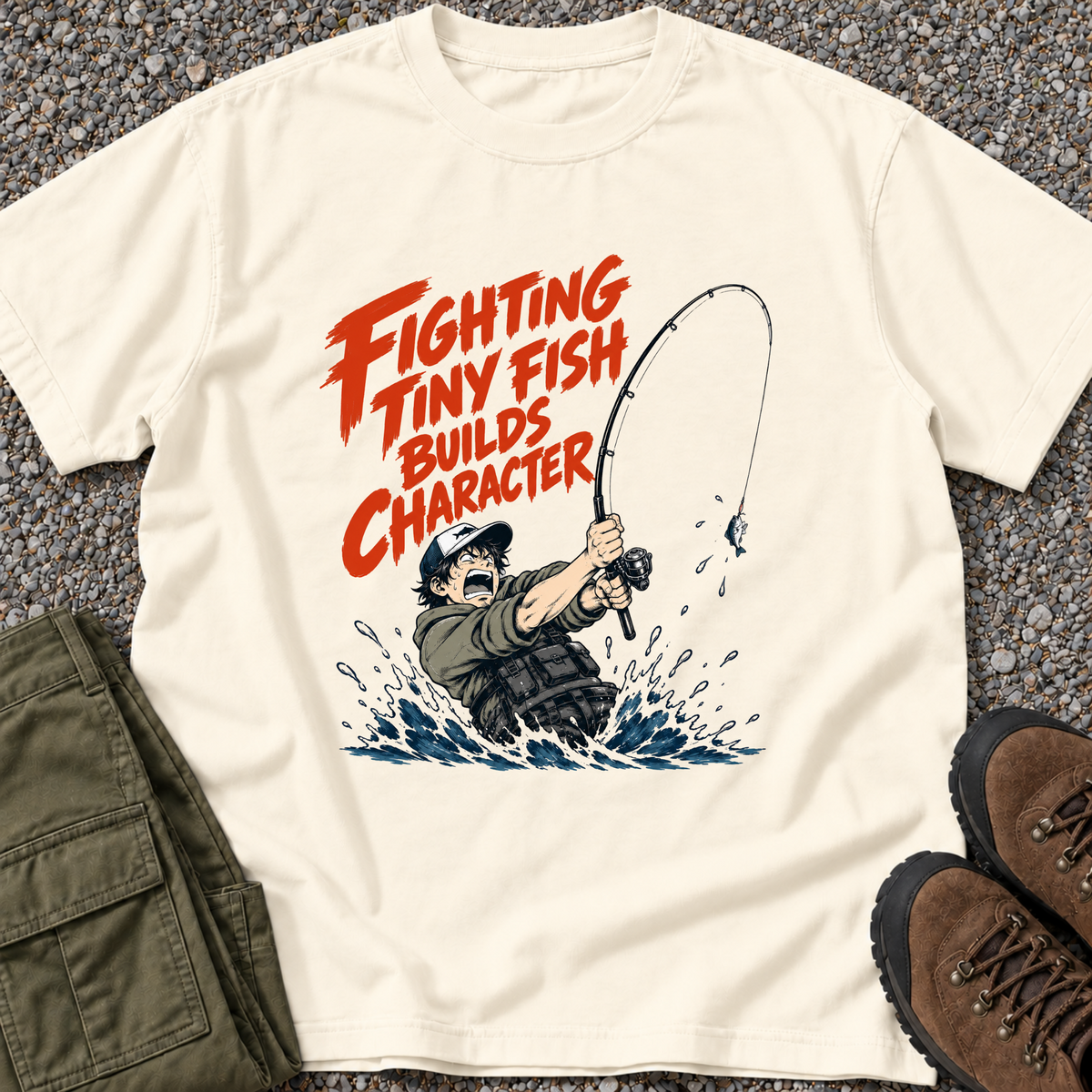 Fighting Tiny Fish Builds Character – Ivory
