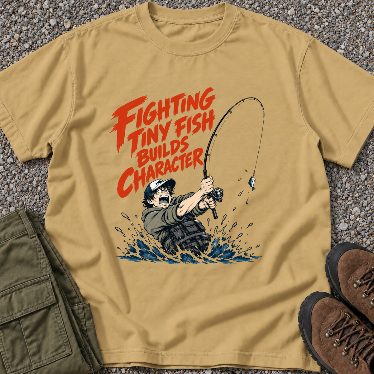 Fighting Tiny Fish Builds Character – Mustard