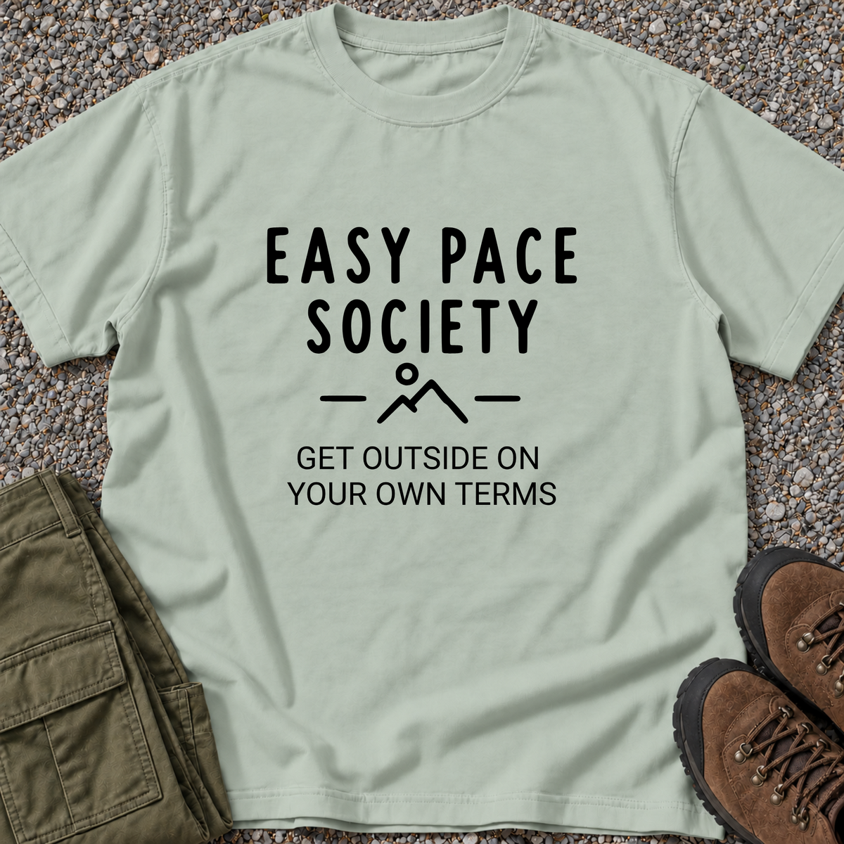 Get Outside on Your Own Terms T-shirt in Bay