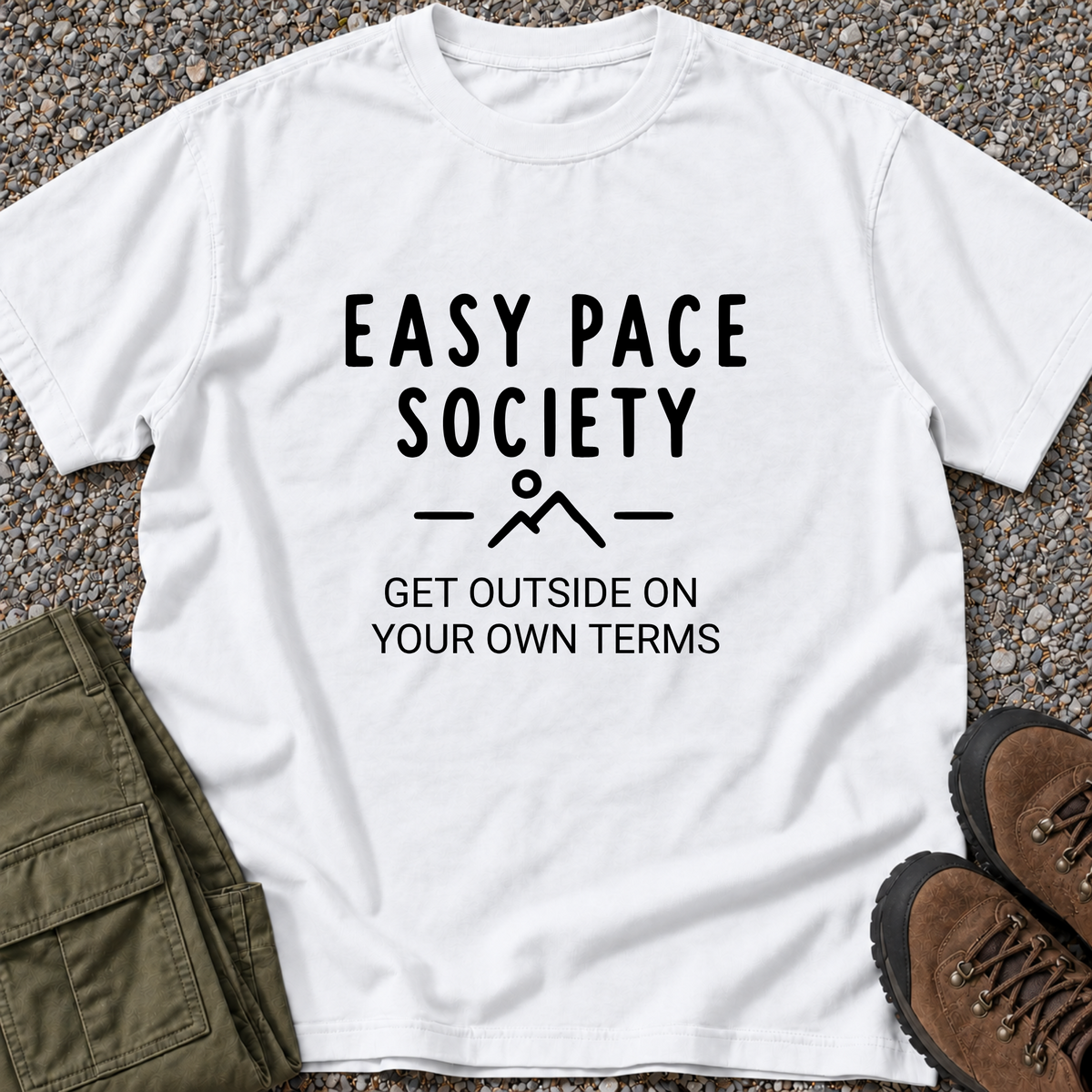 Get Outside on Your Own Terms T-shirt in White