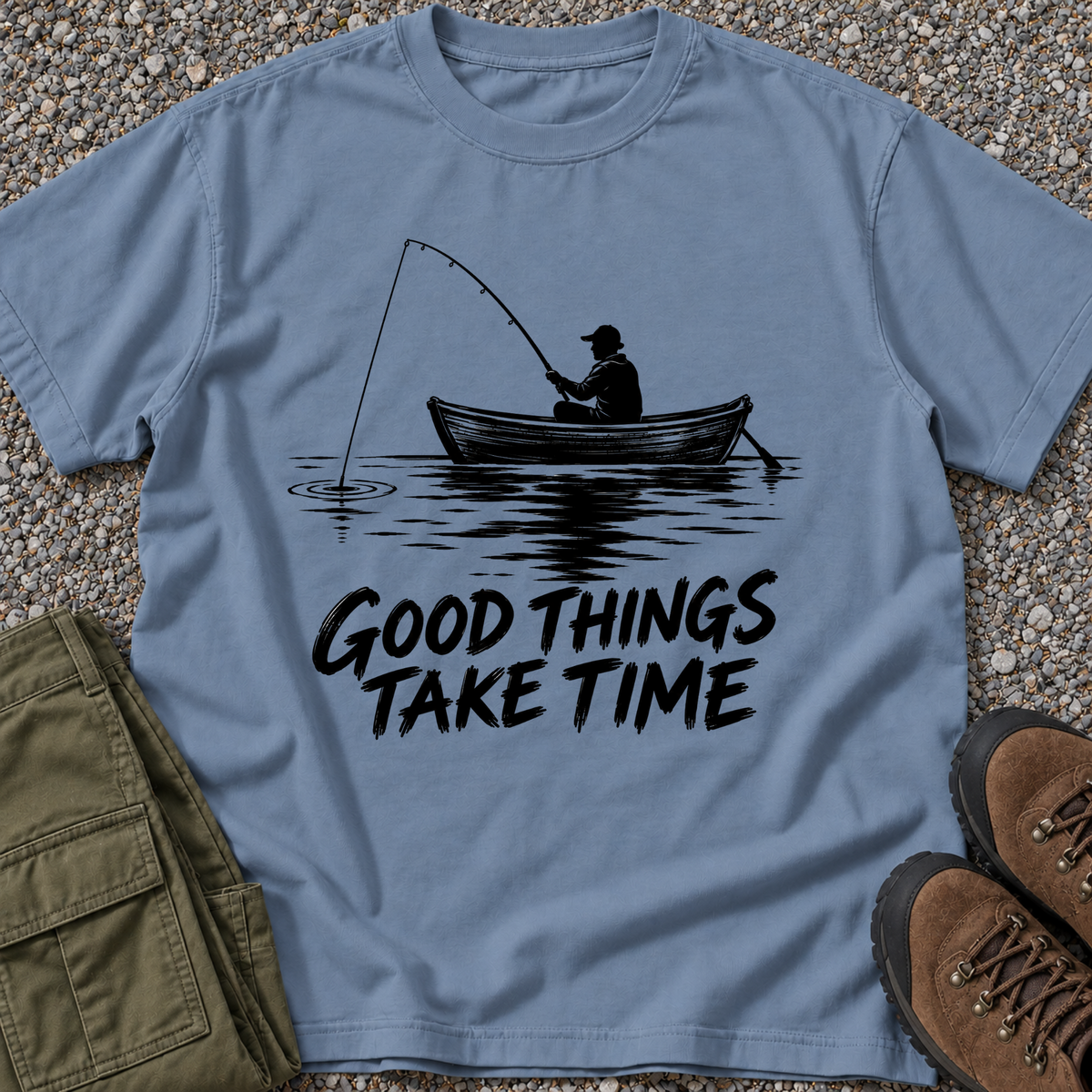 Good Things Take Time Fishing – Blue Jean