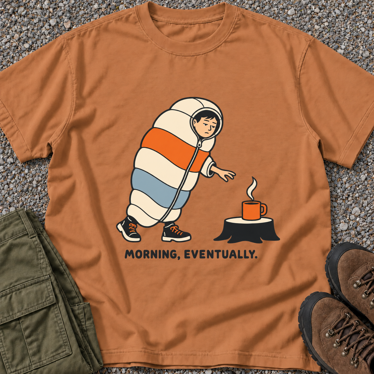 Morning, Eventually T-shirt in Yam