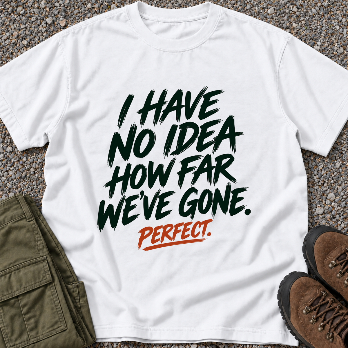 No Idea How Far We've Gone T-shirt in White