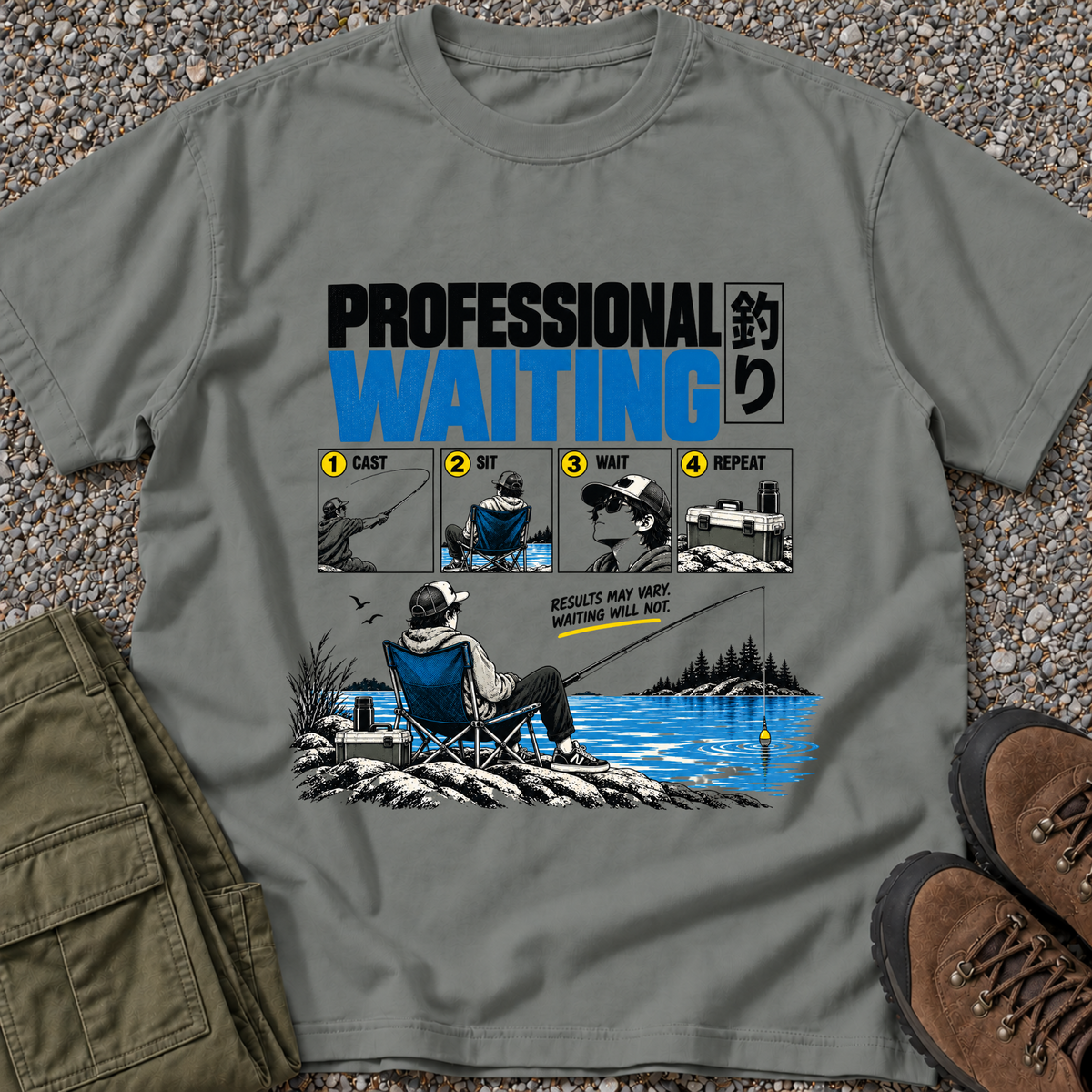 Professional Waiting Fishing – Grey