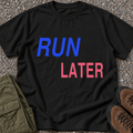 Run Later T-shirt in Black