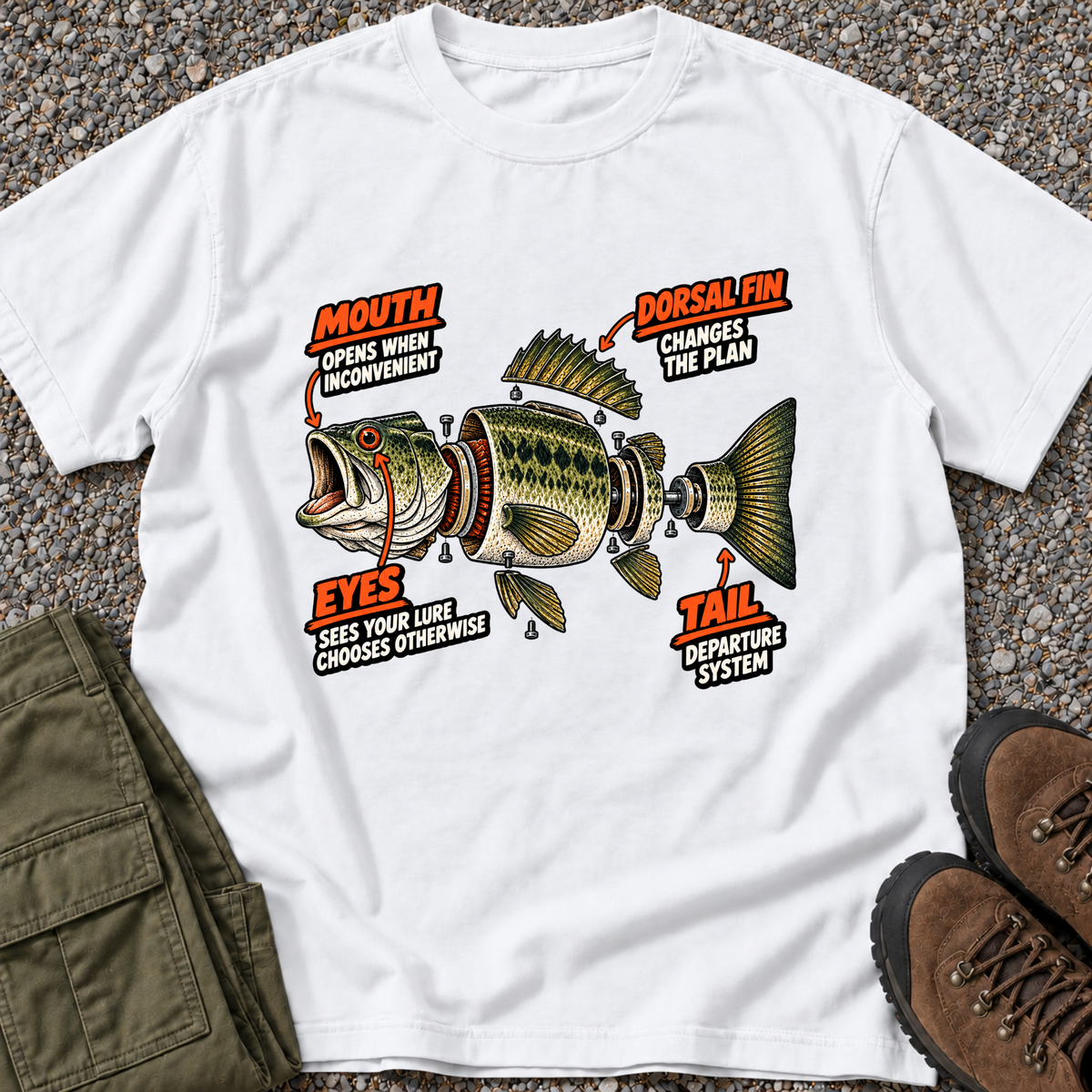 Bass Exploded View T-shirt in White [Drive 1XsgHQjfKgO-q8-fovZGcBLwugl7dN3W0]