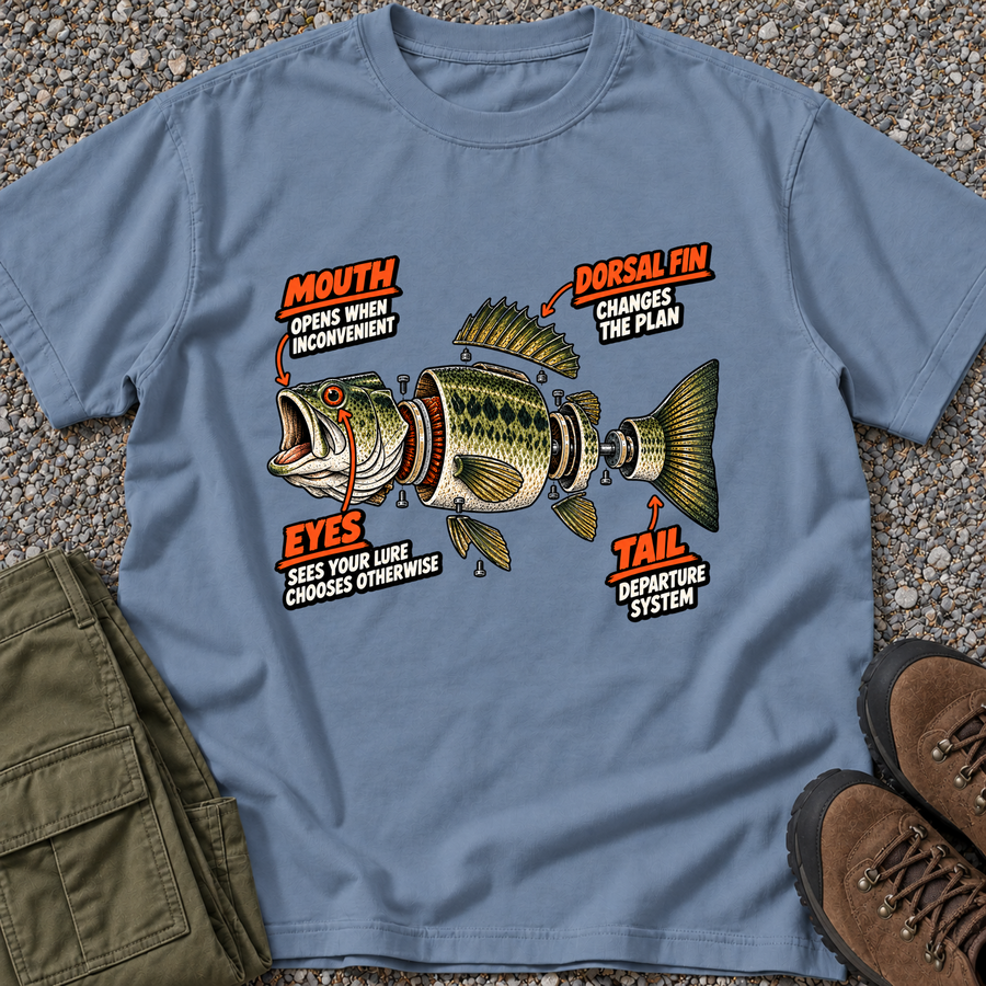 Bass Exploded View T-shirt in Blue Jean [Drive 1xFNSIXMYLV0fLZRR2fFeECkWODXLIS9Y]